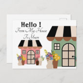 hallo Greeting Briefkaart (Voorkant / Achterkant)