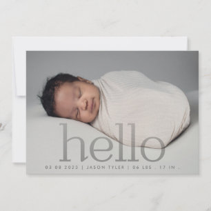 hallo grijs vervul moderne, eenvoudige, minimalist aankondiging