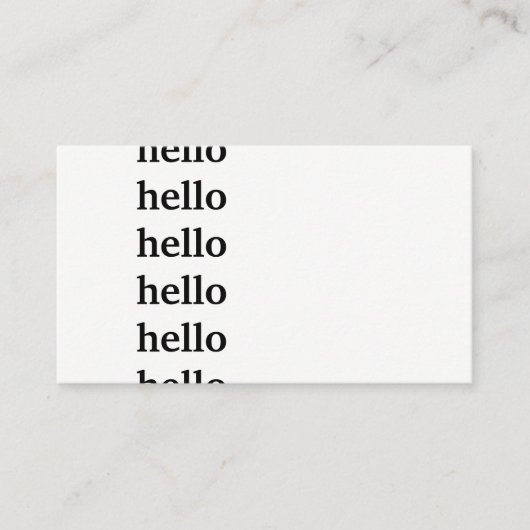 Hallo Groet Visitekaartje (Voorkant)