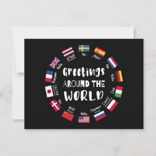 Hallo Groeten over de hele wereld, Briefkaart