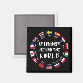 Hallo Groeten over de hele wereld, Magneet (Voorkant / Achterkant)