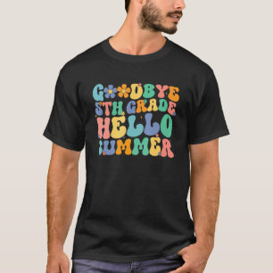 Hallo Groovy afscheid 5e klas T-shirt