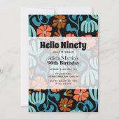  Hallo Groovy Flower Kaart (Voorkant)