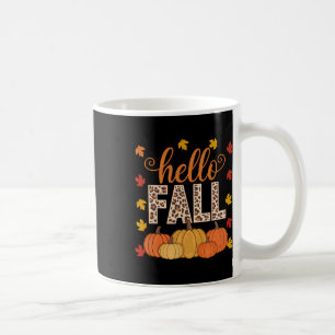 Hallo Groovy Herfst Autumn Maple Leaves Pumpkin Le Koffiemok