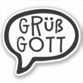 Hallo Grüß Gott, Sticker (Voorkant)