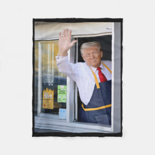 Hallo Haal je hamburger Donald Trump kookt frietwe Fleece Deken
