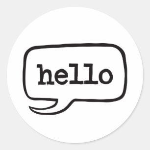 hallo (Hallo Hallo groeten) Ronde Sticker