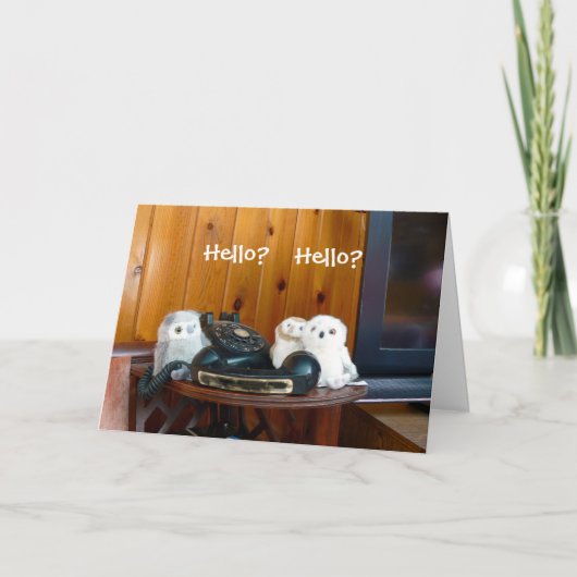 hallo? hallo? kaart (Voorkant)