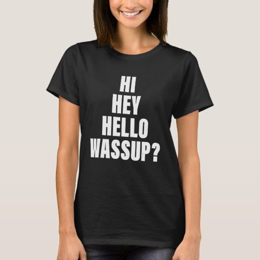 Hallo Hallo Wassup Apparel T-shirt (Voorkant)