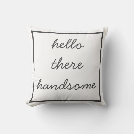 hallo Handsome Nursery Pillow Kussen (Voorkant)