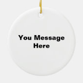 hallo Handsome Profile Face Drawing Typografie Keramisch Ornament (Achterkant)