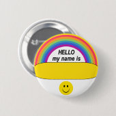 hallo Happy Button (Voorkant /achterkant)