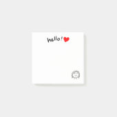 hallo Happy Post-it® Notes (Voorkant)