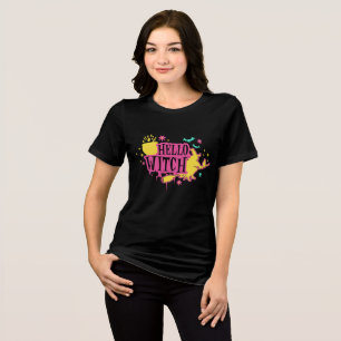 Hallo Heks Halloween Retro Tri-Blend Shirt