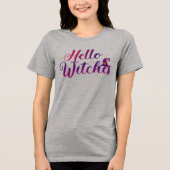 hallo heksen Tri-Blend shirt (Voorkant)