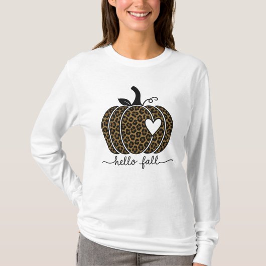 Hallo Herfst Autumn laat gezellige seizoensgebonde T-shirt (Voorkant)