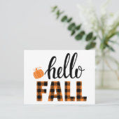 hallo Herfst Briefkaart (Staand voorkant)