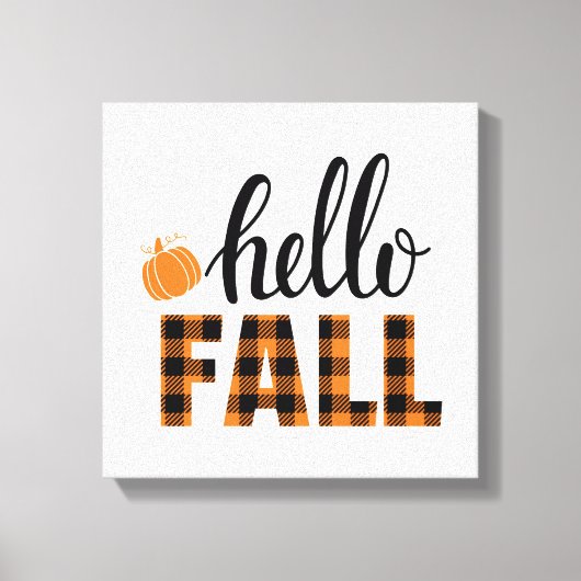 hallo Herfst Canvas Afdruk (Voorkant)