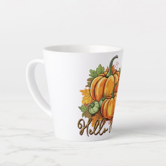 Hallo Herfst – Cosy Pumpkin Patch Latte Mok (Linkerhoek)