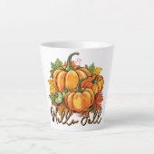 Hallo Herfst – Cosy Pumpkin Patch Latte Mok (Voorkant)