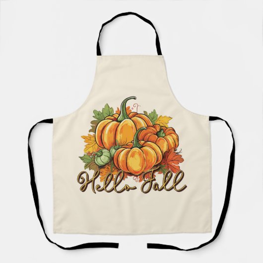 Hallo Herfst – Cosy Pumpkin Patch Schort (Voorkant)