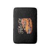 Hallo Herfst Funny Sloth Halloween pompoen Classic Badmat (Voorkant Verticaal)