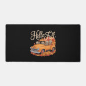 Hallo Herfst Funny Sloth Halloween pompoen Classic Bureaumat (Voorkant)