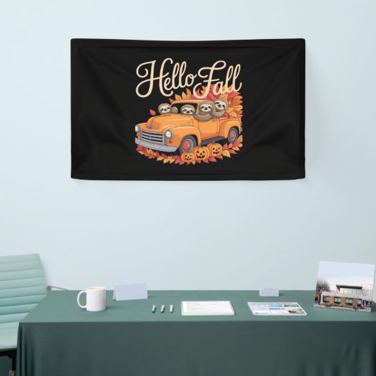Hallo Herfst Funny Sloth Halloween pompoen Classic Spandoek (Beurs)