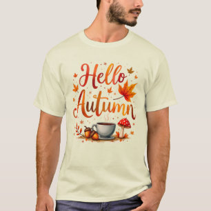 Hallo Herfst, gezellige nostalgie T-shirt