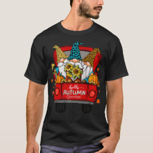 hallo herfst gnomen pompoenen van Truck vallen dan T-shirt