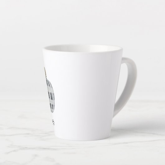 Hallo Herfst Herfst Buffalo Plaid Pompoen Latte Mok (Rechterhoek)