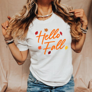 hallo Herfst herfst Maple lekt vuil T-shirt