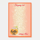 hallo Herfst herfst Pas Tekst en Kleur aan Post-it® Notes (Voorkant)