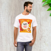 Hallo Herfst herfstbladeren en pompoentaart T-shirt