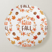 Hallo Herfst herfstbladeren naadloos patroon