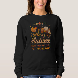 Hallo Herfst - Het seizoen van de kleuren vallen b Trui