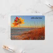hallo Herfst Hilton Head Island Beach South Caroli Kaart (Voorkant / Achterkant in situ)