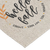 Hallo Herfst Krans rustiek Korte Tafelloper (Hoek)