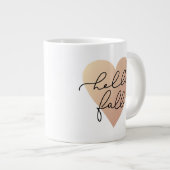 Hallo Herfst Love Heart Extra Grote Beker (Voorkant rechts)
