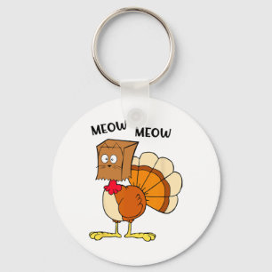 Hallo Herfst Man Meow Meow Fun Turkije Sleutelhanger