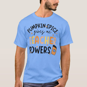 hallo Herfst najaar pompoenspice leraar po T-shirt