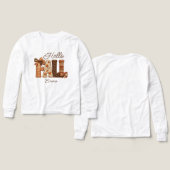 Hallo Herfst Patchwork Stijl Letters Kinderen (Voorkant /achterkant)