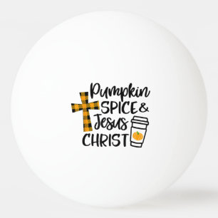hallo Herfst Pumpkin Spice & Jesus Christus Herfst Pingpongballen