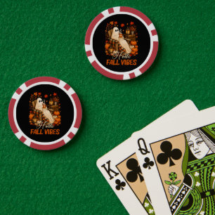 Hallo Herfst Sfeer Spook Cute Autumn Pompoen Poker Chips