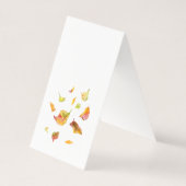 hallo Herfst-sjabloon Kaart (Achterkant)