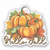 hallo Herfst Sticker (Voorkant)