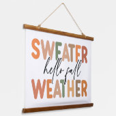 Hallo Herfst | sweaterweer Hangend Wandkleed (Gebogen)