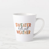 Hallo Herfst | sweaterweer Latte Mok (Rechts)