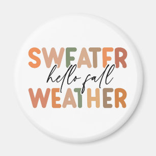 Hallo Herfst sweaterweer Magneet