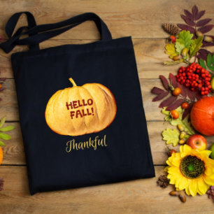 hallo HERFST Thankful Autumn Pumpkin Carry Draagtas